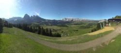 Archiv Foto Webcam Blick über Seiser Alm – Mezdi Bergstation 07:00