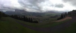 Archiv Foto Webcam Blick über Seiser Alm – Mezdi Bergstation 19:00
