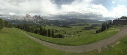 Archiv Foto Webcam Blick über Seiser Alm – Mezdi Bergstation 15:00