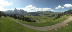 Archiv Foto Webcam Blick über Seiser Alm – Mezdi Bergstation 09:00
