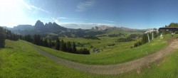 Archiv Foto Webcam Blick über Seiser Alm – Mezdi Bergstation 07:00
