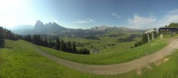 Archiv Foto Webcam Blick über Seiser Alm – Mezdi Bergstation 07:00