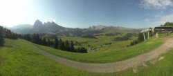 Archiv Foto Webcam Blick über Seiser Alm – Mezdi Bergstation 07:00