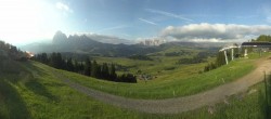 Archiv Foto Webcam Blick über Seiser Alm – Mezdi Bergstation 06:00