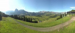 Archiv Foto Webcam Blick über Seiser Alm – Mezdi Bergstation 07:00