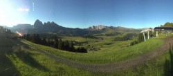 Archiv Foto Webcam Blick über Seiser Alm – Mezdi Bergstation 06:00