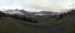 Archiv Foto Webcam Blick über Seiser Alm – Mezdi Bergstation 19:00