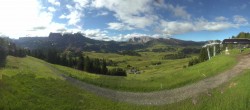 Archiv Foto Webcam Blick über Seiser Alm – Mezdi Bergstation 07:00