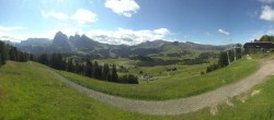 Archiv Foto Webcam Blick über Seiser Alm – Mezdi Bergstation 09:00