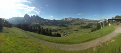Archiv Foto Webcam Blick über Seiser Alm – Mezdi Bergstation 07:00