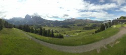 Archiv Foto Webcam Blick über Seiser Alm – Mezdi Bergstation 09:00