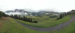 Archiv Foto Webcam Blick über Seiser Alm – Mezdi Bergstation 07:00