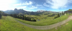Archiv Foto Webcam Blick über Seiser Alm – Mezdi Bergstation 07:00