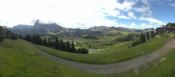 Archiv Foto Webcam Blick über Seiser Alm – Mezdi Bergstation 09:00