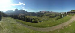 Archiv Foto Webcam Blick über Seiser Alm – Mezdi Bergstation 07:00