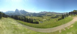 Archiv Foto Webcam Blick über Seiser Alm – Mezdi Bergstation 09:00