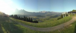 Archiv Foto Webcam Blick über Seiser Alm – Mezdi Bergstation 06:00