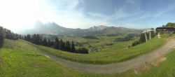 Archiv Foto Webcam Blick über Seiser Alm – Mezdi Bergstation 07:00