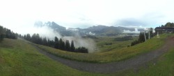 Archiv Foto Webcam Blick über Seiser Alm – Mezdi Bergstation 08:00
