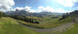 Archiv Foto Webcam Blick über Seiser Alm – Mezdi Bergstation 13:00