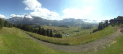 Archived image Webcam Alpe di Siusi: Panoramic view Mezdi mountain station 13:00