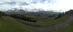 Archiv Foto Webcam Blick über Seiser Alm – Mezdi Bergstation 15:00