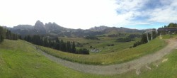 Archiv Foto Webcam Blick über Seiser Alm – Mezdi Bergstation 09:00