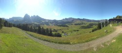 Archiv Foto Webcam Blick über Seiser Alm – Mezdi Bergstation 09:00