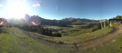 Archiv Foto Webcam Blick über Seiser Alm – Mezdi Bergstation 07:00