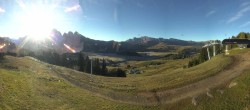 Archiv Foto Webcam Blick über Seiser Alm – Mezdi Bergstation 07:00