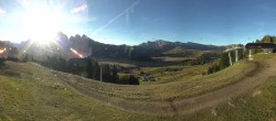 Archiv Foto Webcam Blick über Seiser Alm – Mezdi Bergstation 07:00