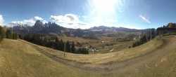 Archived image Webcam Alpe di Siusi: Panoramic view Mezdi mountain station 11:00