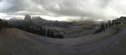 Archived image Webcam Alpe di Siusi: Panoramic view Mezdi mountain station 13:00