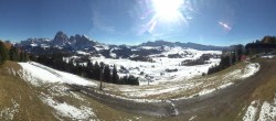Archiv Foto Webcam Blick über Seiser Alm – Mezdi Bergstation 11:00
