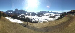 Archiv Foto Webcam Blick über Seiser Alm – Mezdi Bergstation 09:00