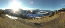 Archiv Foto Webcam Blick über Seiser Alm – Mezdi Bergstation 07:00