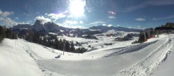 Archiv Foto Webcam Blick über Seiser Alm – Mezdi Bergstation 09:00
