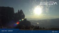 Archiv Foto Webcam Seiser Alm: Spitzbühl Station 18:00