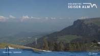 Archiv Foto Webcam Seiser Alm: Spitzbühl Station 08:00