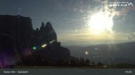 Archiv Foto Webcam Seiser Alm: Spitzbühl Station 18:00