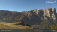 Archived image Webcam Seiser Alm: View Spitzbühl 08:00