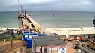 Archived image Webcam Scharbeutz: View of the beach and the Baltic Sea 13:00