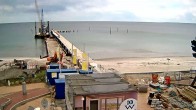 Archiv Foto Webcam Scharbeutz: Ausblick auf den Strand und die Ostsee 13:00