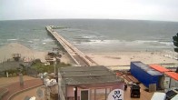 Archived image Webcam Scharbeutz: View of the beach and the Baltic Sea 13:00