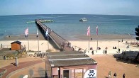 Archiv Foto Webcam Scharbeutz: Ausblick auf den Strand und die Ostsee 13:00