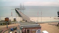 Archived image Webcam Scharbeutz: View of the beach and the Baltic Sea 05:00