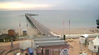 Archived image Webcam Scharbeutz: View of the beach and the Baltic Sea 06:00