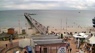 Archived image Webcam Scharbeutz: View of the beach and the Baltic Sea 11:00