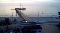 Archiv Foto Webcam Scharbeutz: Ausblick auf den Strand und die Ostsee 03:00