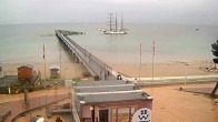 Archived image Webcam Scharbeutz: View of the beach and the Baltic Sea 15:00